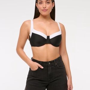 Abercrombie Curve Love Wide Strap Underwire Bikini Top